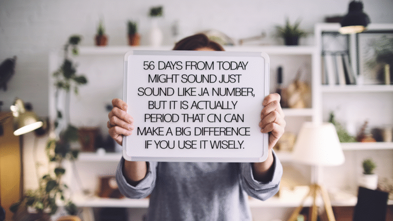 56 Days from Today: How to Plan Your Time and Achieve Goals